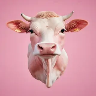 pink cow wallpaper