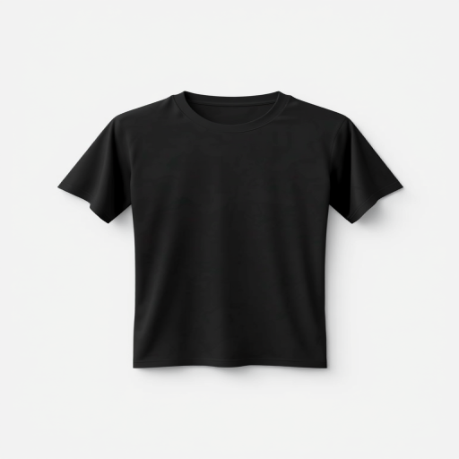 black t shirt mockup free