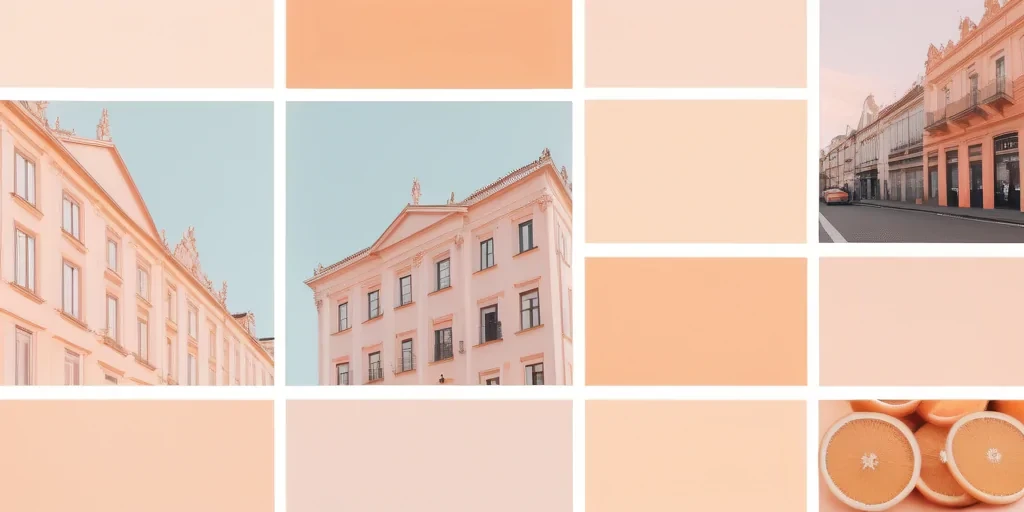 pastel orange aesthetic