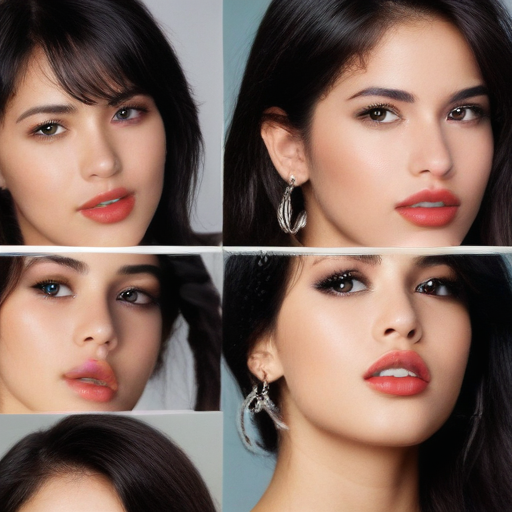 selena gonez face