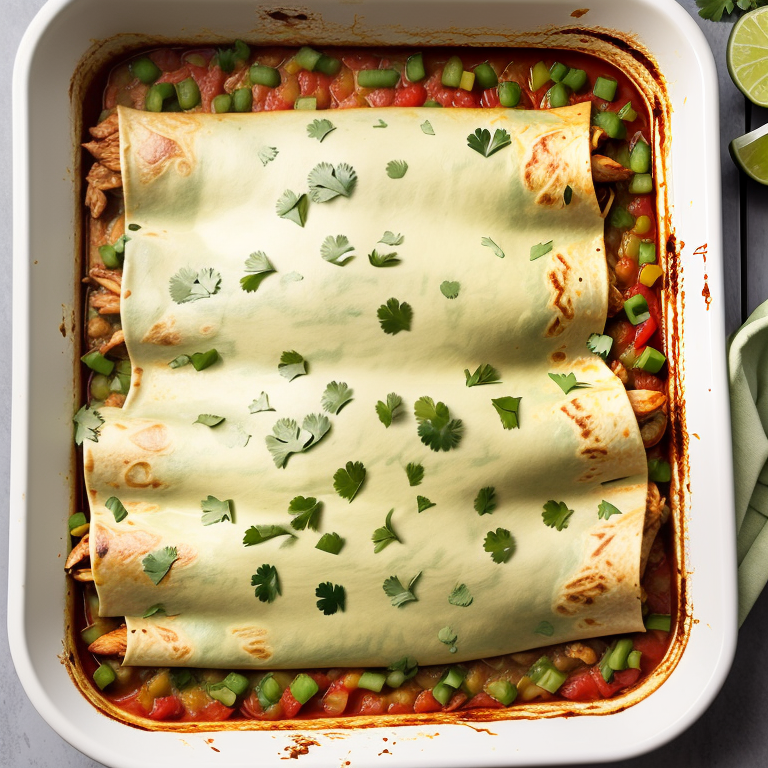 green chile chicken skillet enchiladas