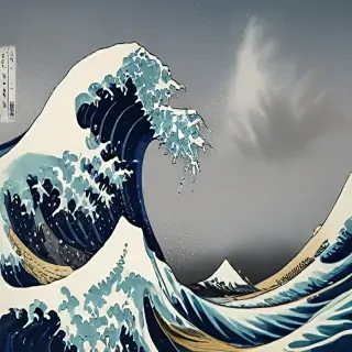 the great wave wallpaper