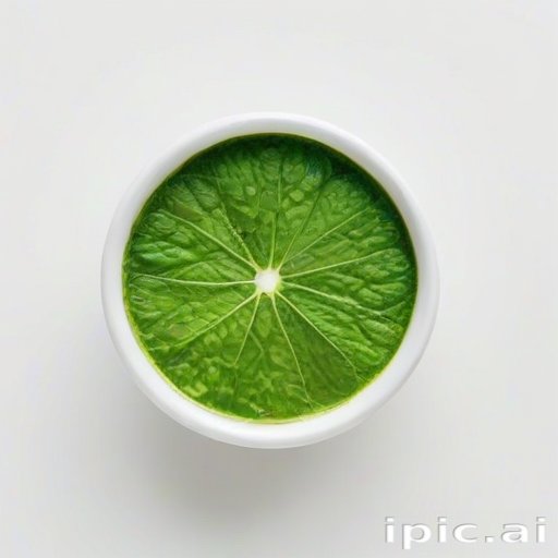 green on white background