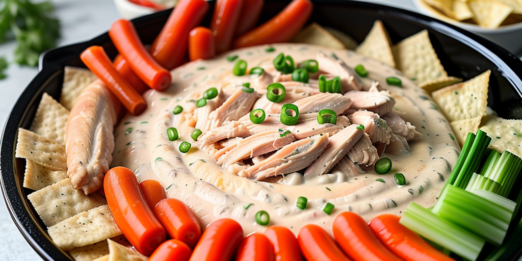 crockpot chicken wing dip with raw chicken