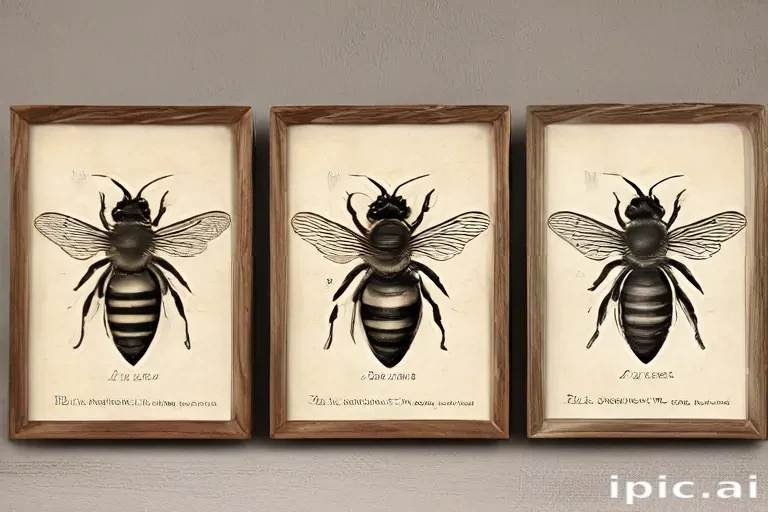 free vintage bee printables