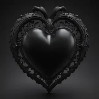 black heart pic