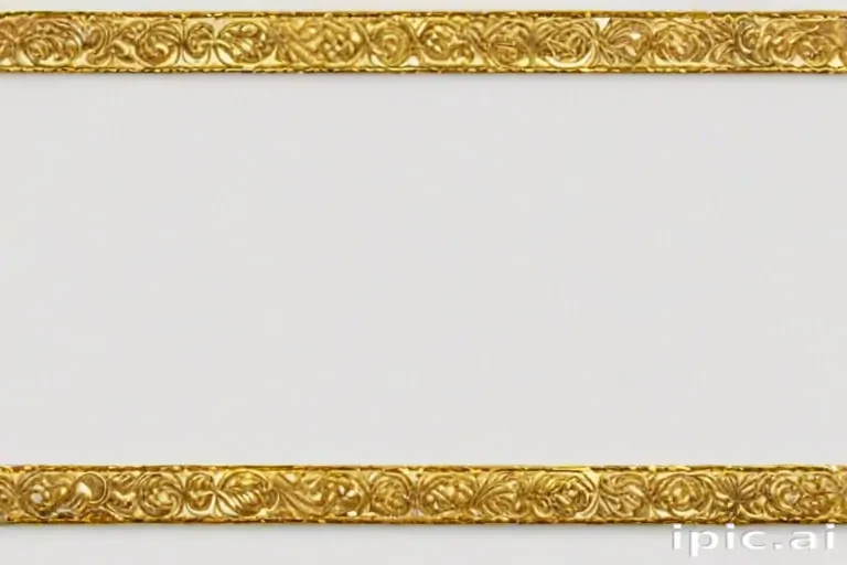 gold border transparent