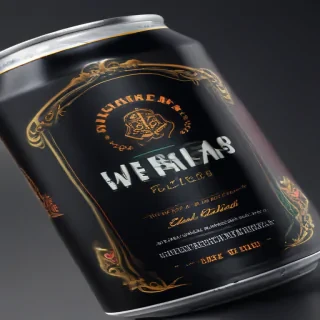 beer can mockup