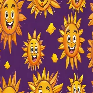 cartoon suns
