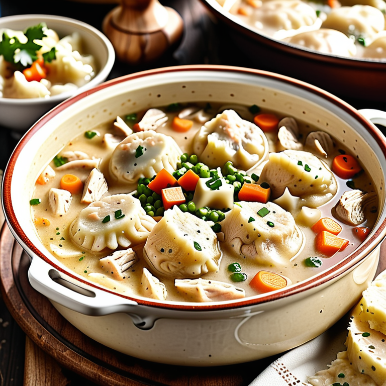 chicken and dumplings with tortilla