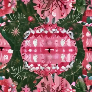 pink christmas pictures