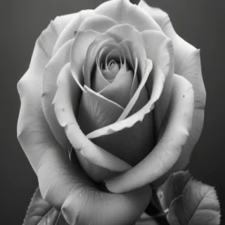 rose clip art black and white
