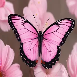 images of pink butterflies
