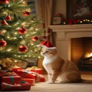 merry christmas cats images