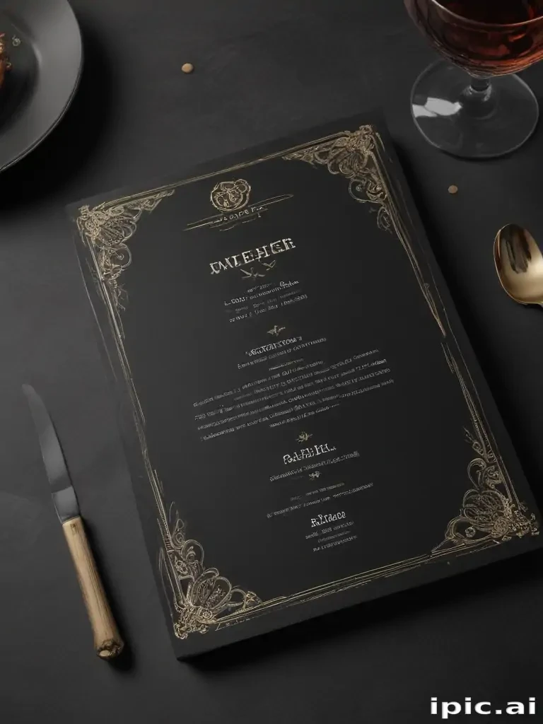 menu mockup free