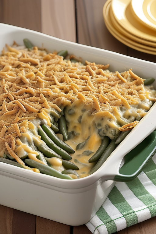 green bean casserole with velveeta