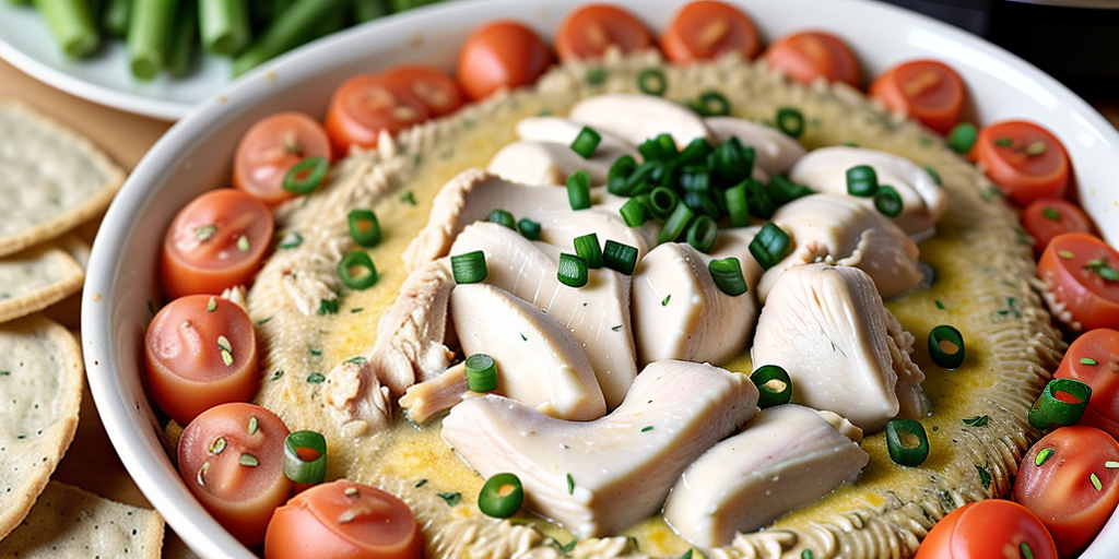 crockpot chicken wing dip with raw chicken
