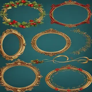 christmas clip art frames