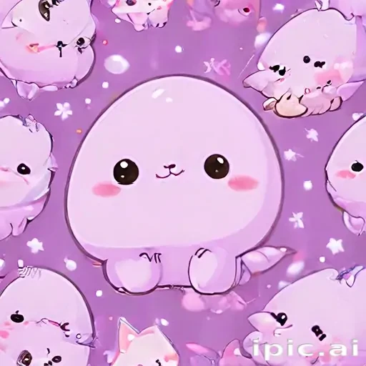 kawaii cute purple wallpaper