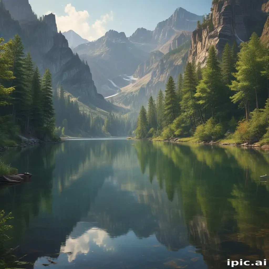 background lake