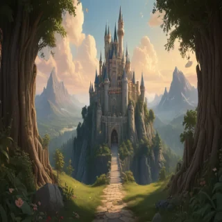 cartoon of castle
