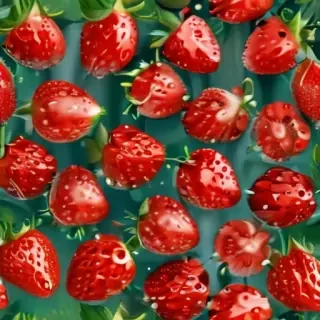 cute strawberry background