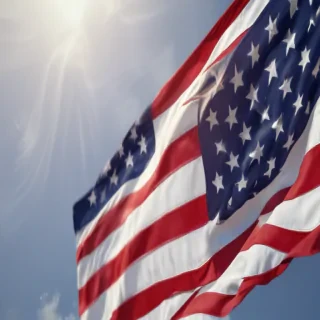 american flag waving png
