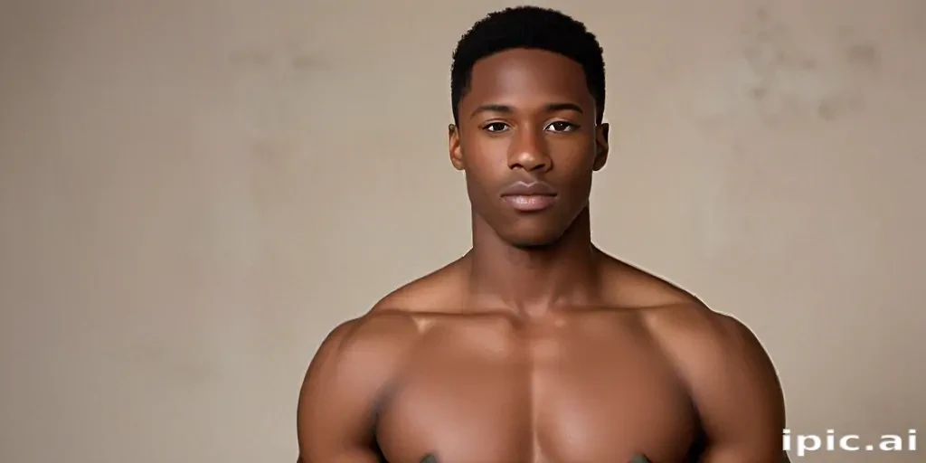 black male shirtless
