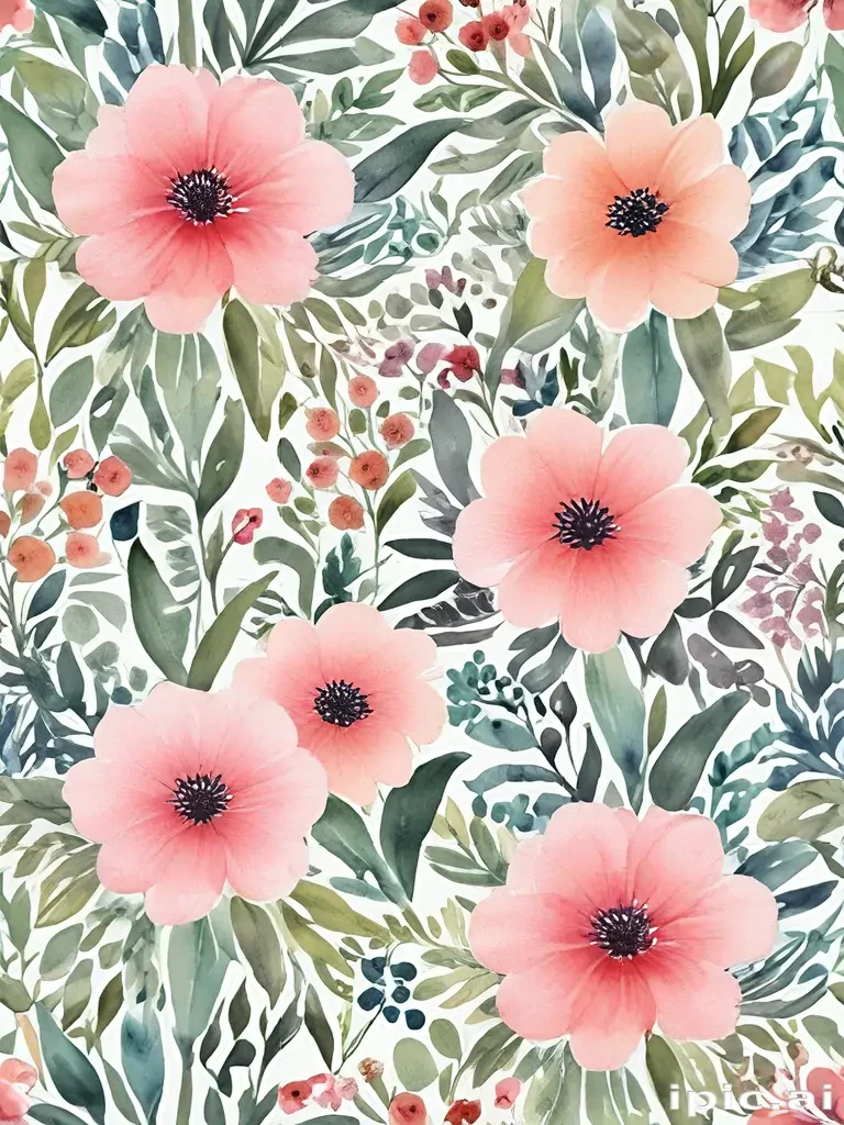 background watercolor flowers