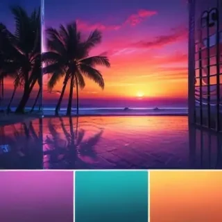 neon colored backgrounds