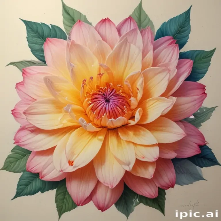flower drawings color