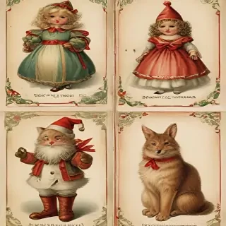 printable vintage christmas images