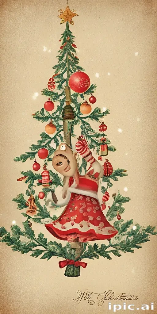 vintage merry christmas