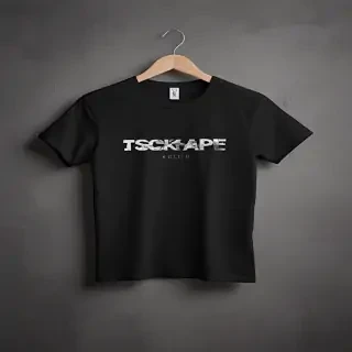 black tee shirt mockup