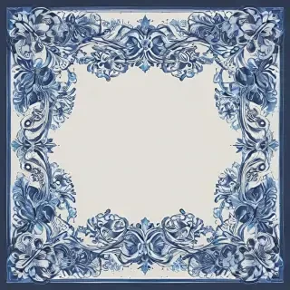 blue border design