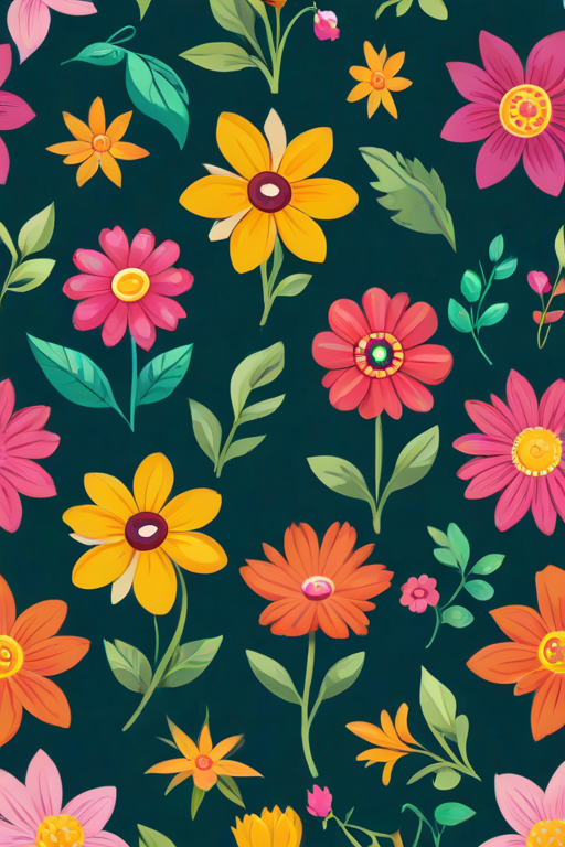 cartoon flowers png