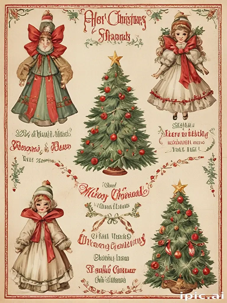 free printable vintage christmas pictures