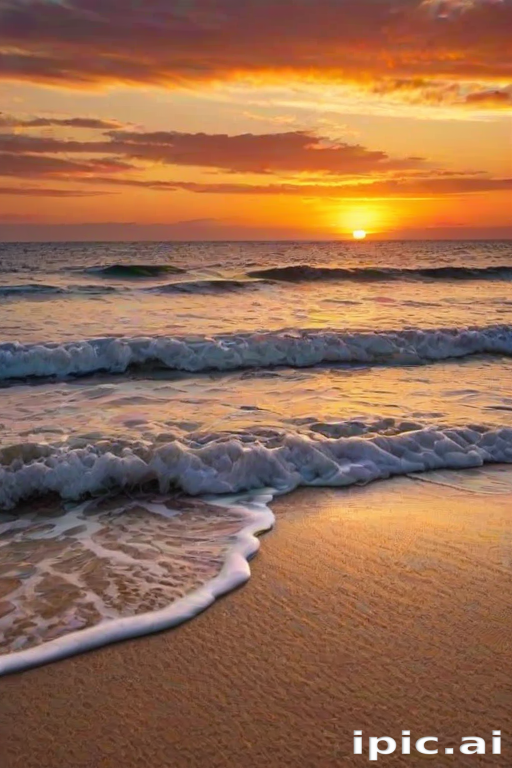 sunset on the beach backgrounds