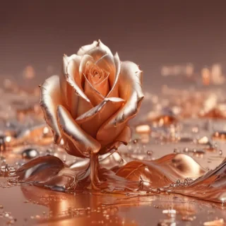 aesthetic rose gold background