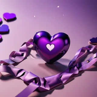 purple heart aesthetic