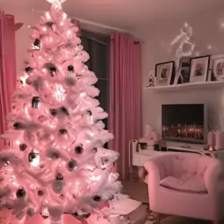 pink christmas aesthetic