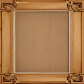 wooden picture frame png