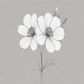 flower line art