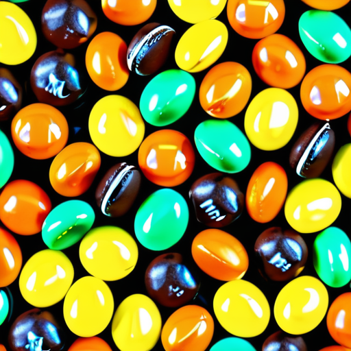 fall colored m and ms