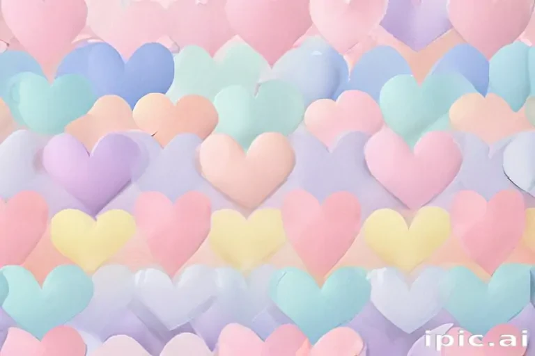 pastel heart background