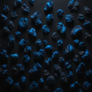 black background blue