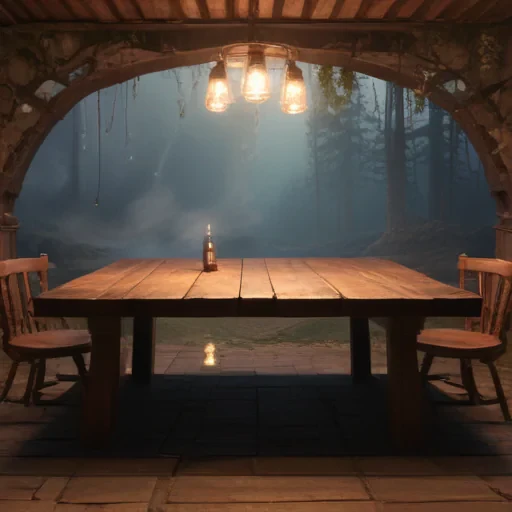 background with table