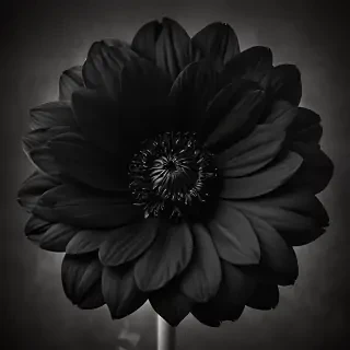 black flower