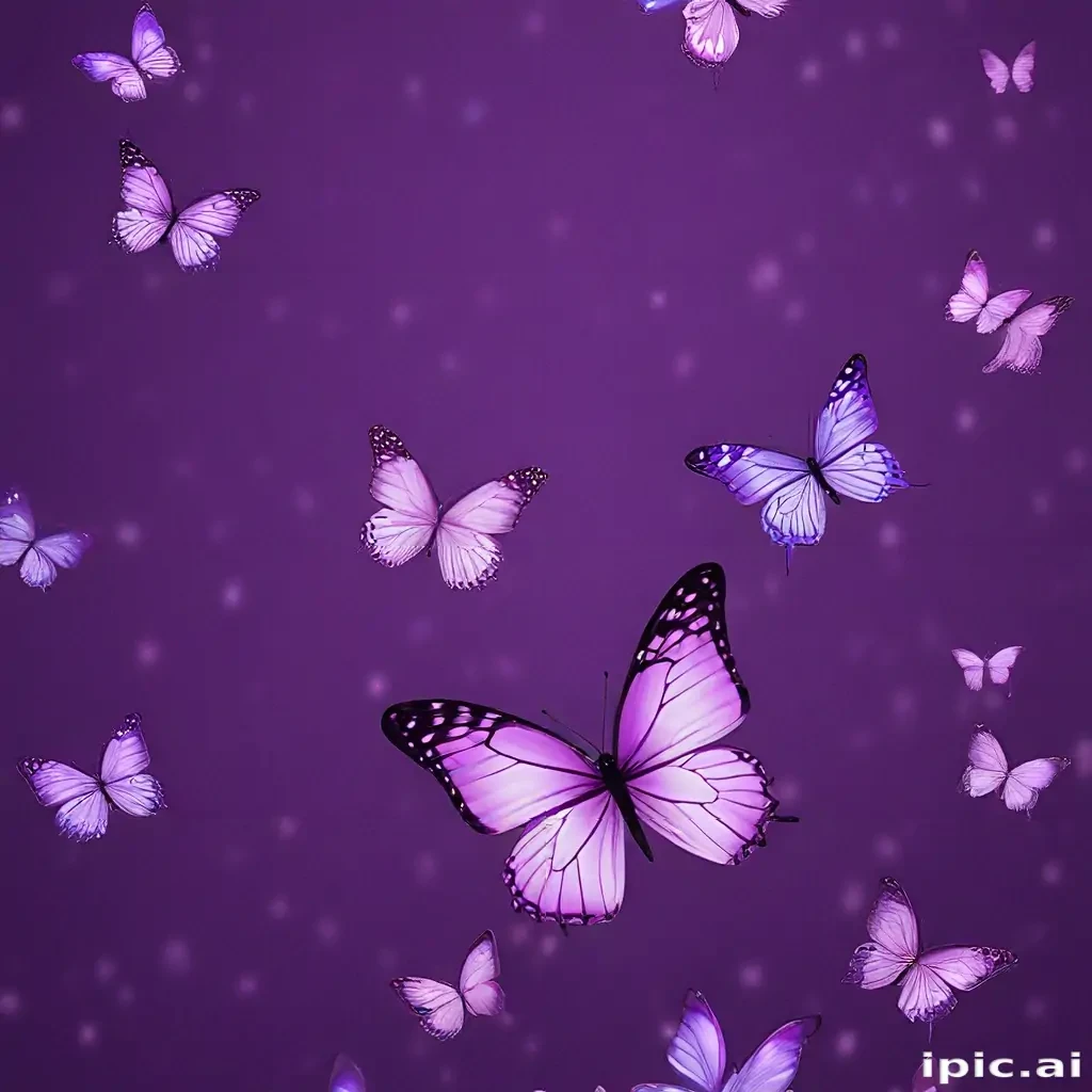 purple wallpapers butterfly