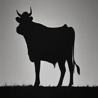cow silhouette